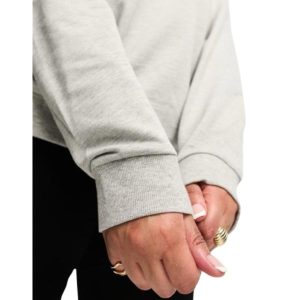 ASOS DESIGN Curve boyfriend sweatshirt in grey